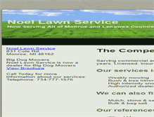Tablet Screenshot of noellawnservice.com
